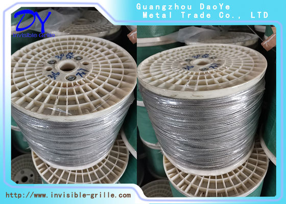 Cửa sổ màu xám trắng Lưới tản nhiệt vô hình Dây thép 316 SS Lưới