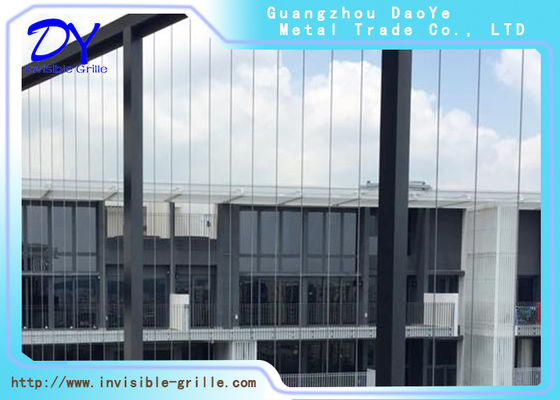Cửa sổ một tấm lót vô hình Lưới tản nhiệt bằng nhôm Đường ray 316 Dây