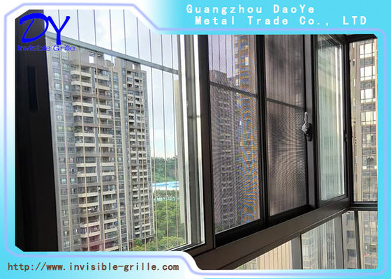 Dây 3.0mm An toàn vô hình Đường ray nhôm cho Bảo vệ cửa sổ trường học