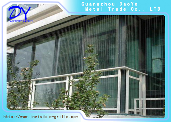 Hành lang Cố định Lưới tản nhiệt Vô hình Dây thép không gỉ 7X7 An toàn cho Căn hộ