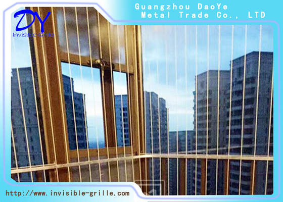 Đường kính dây 2,5mm. Khung nhôm lưới tản nhiệt vô hình ban công Dễ dàng làm sạch